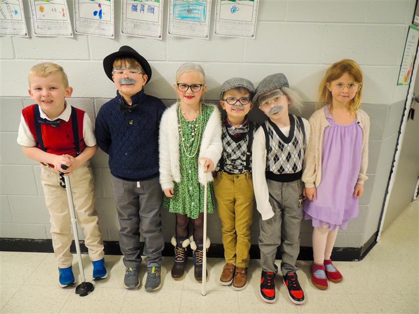 Students celebrate the 100th day of school